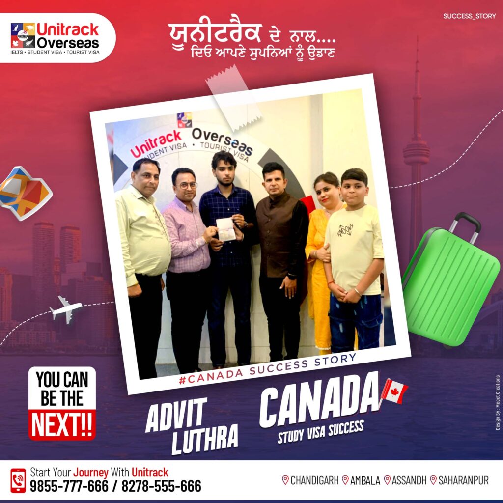Advit Luthra Canada Study Visa CHD