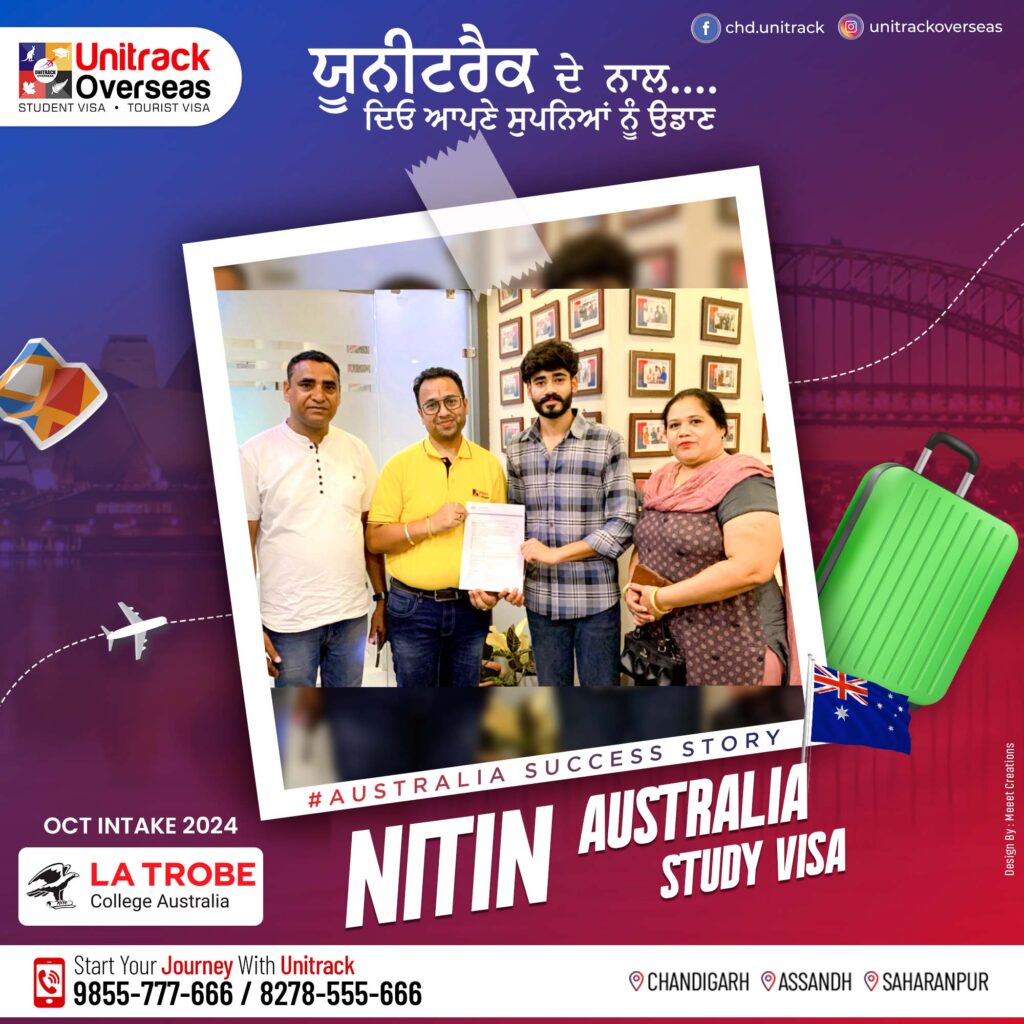 Nitin Kumar Australia Study Visa Success Story