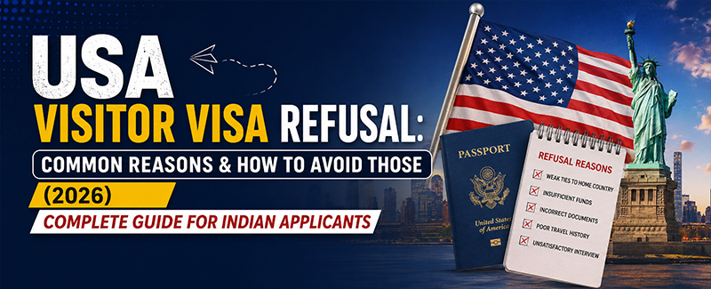 USA Visitor Visa Refusal: Common Reasons & How to Avoid those (2026)