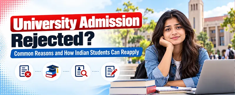 University Admission Rejected? Common Reasons and How Indian Students Can Reapply